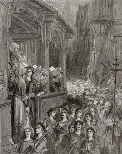 La Cruzada de los Niños en 1212, ilustración de 